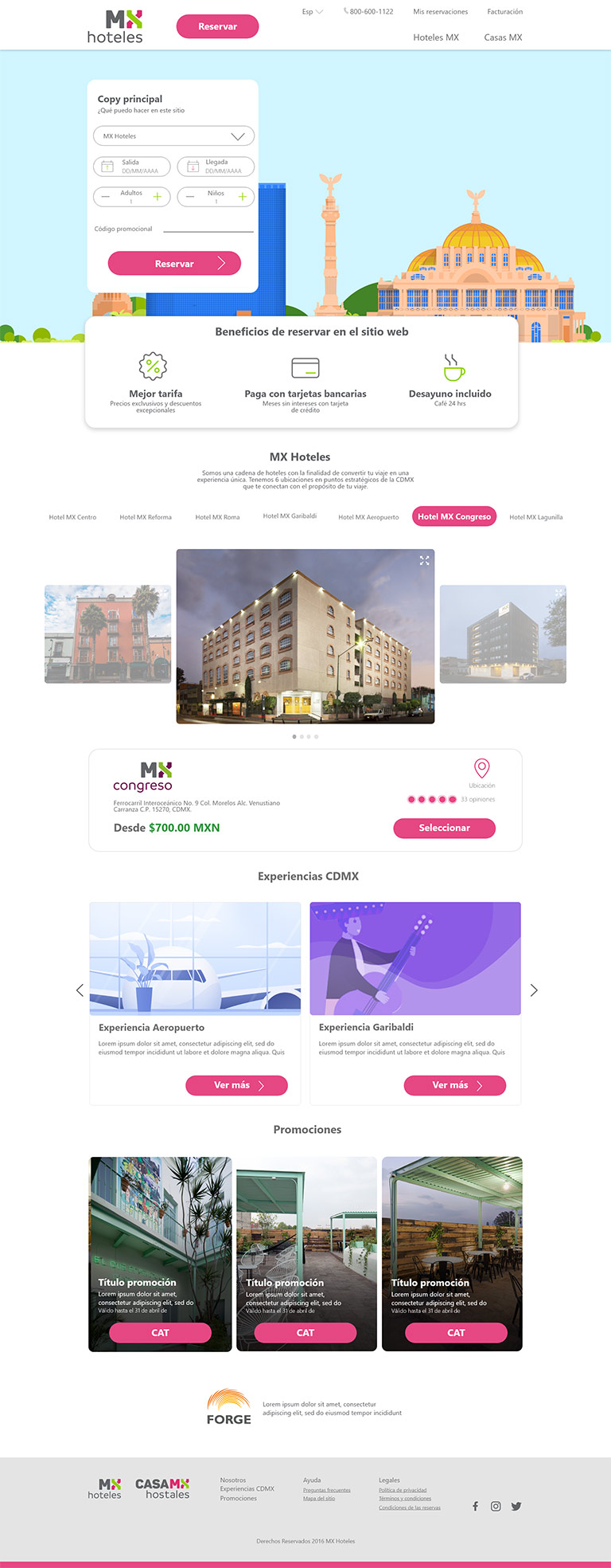 Mockup home desktop