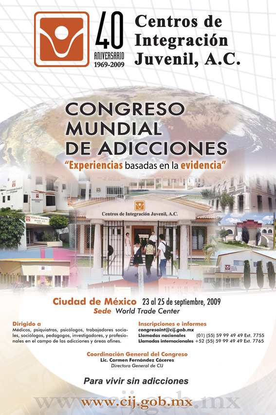 Cartes del congreso mundial de adicciones